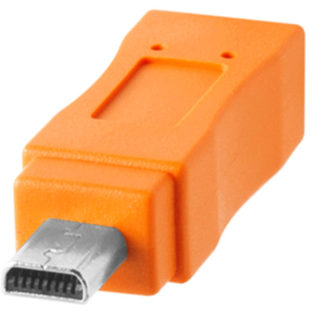 Tether Tools TetherPro USB Type-C Male to 8-Pin Mini-USB 2.0 Type-B Male Cable | 15', Orange