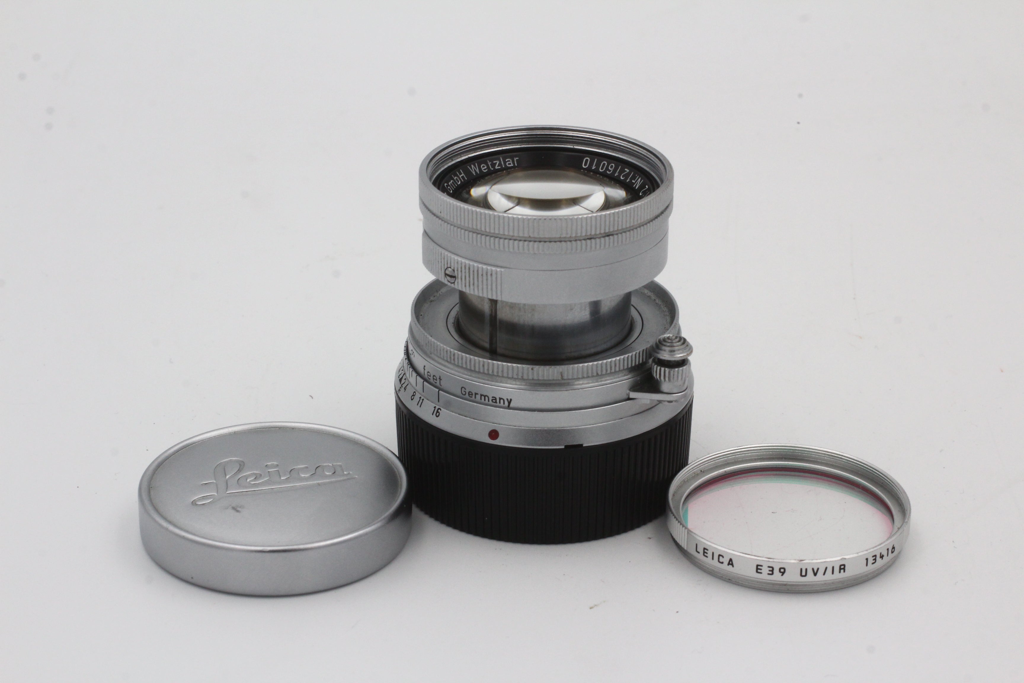 Used Leica M 50mm f2 Summicron Collapsible Used Very Good