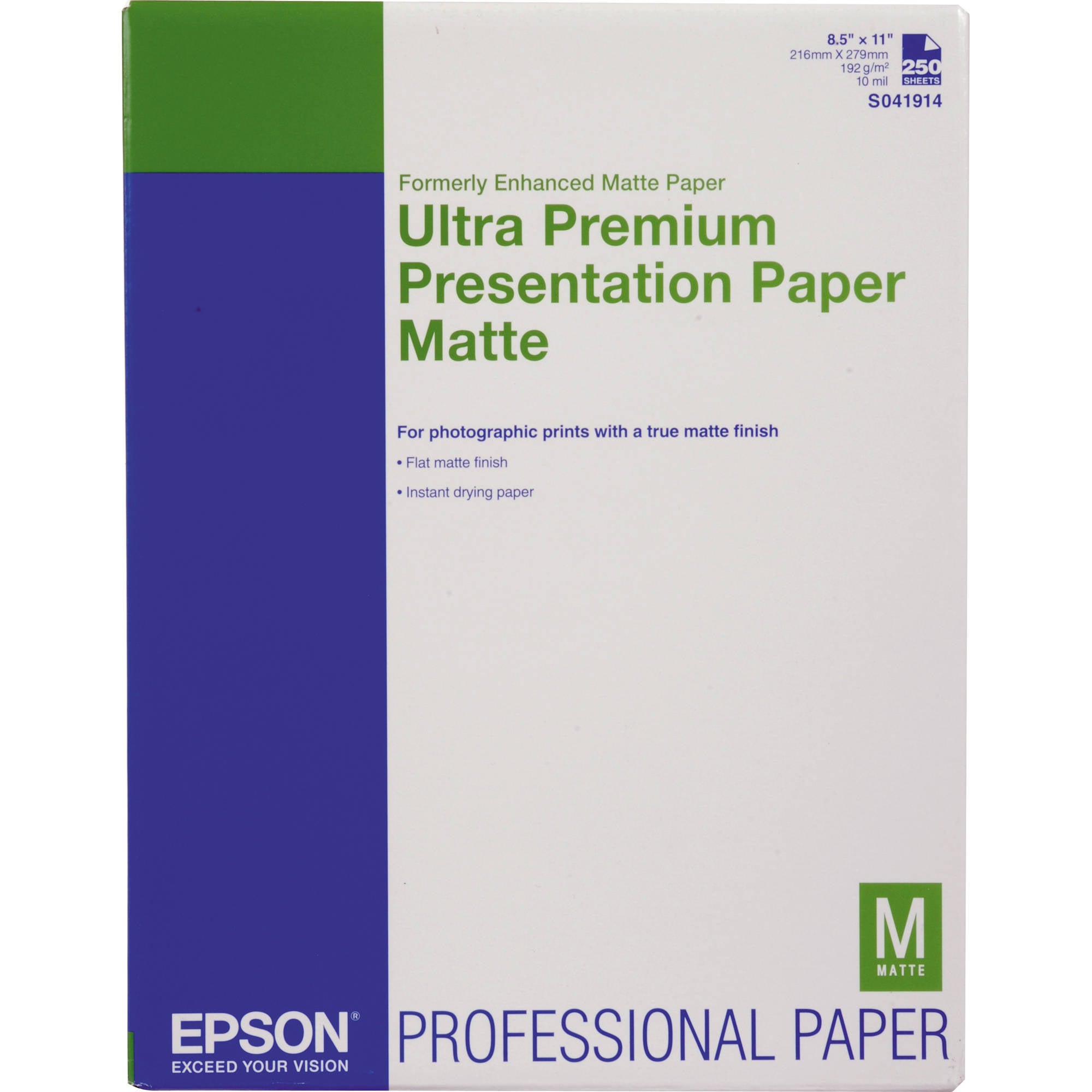 Epson Ultra Premium Presentation Paper Matte | 8.5 x 11",  250 Sheets