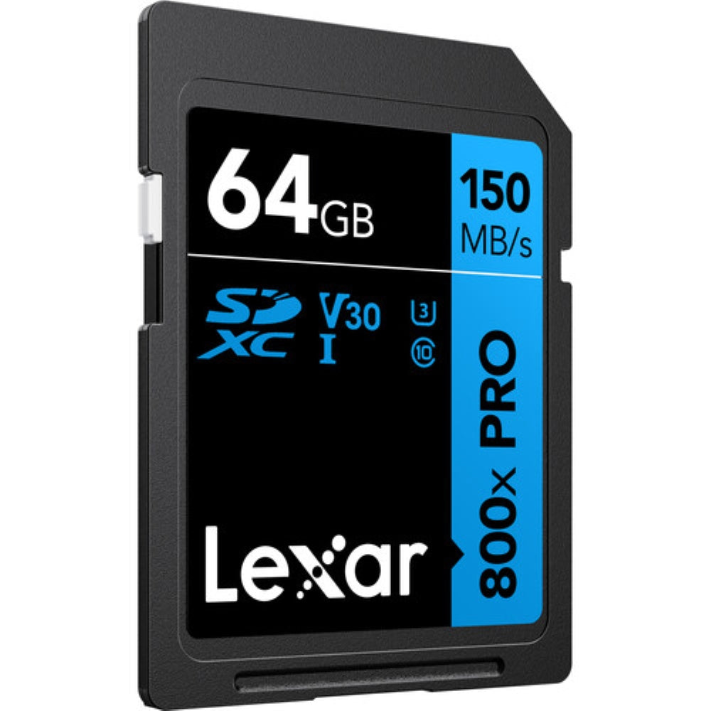 Lexar 64GB High-Performance 800x PRO UHS-I SDXC Memory Card | BLUE Series