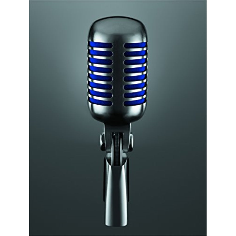 Shure Super 55 Supercardioid Dynamic Microphone | Chrome with Blue Foam