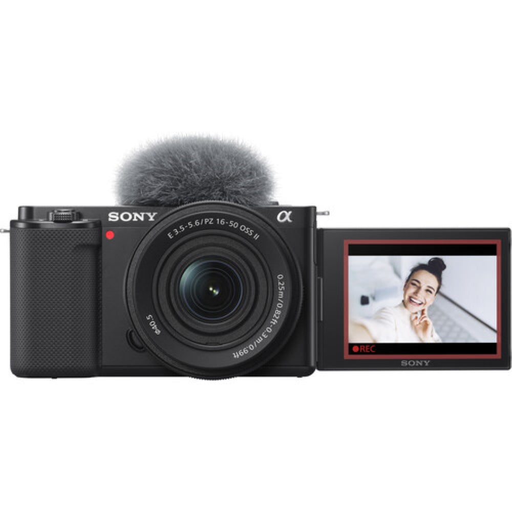 Sony ZV-E10 Mirrorless Camera with 16-50mm f/3.5-5.6 II Lens | Black