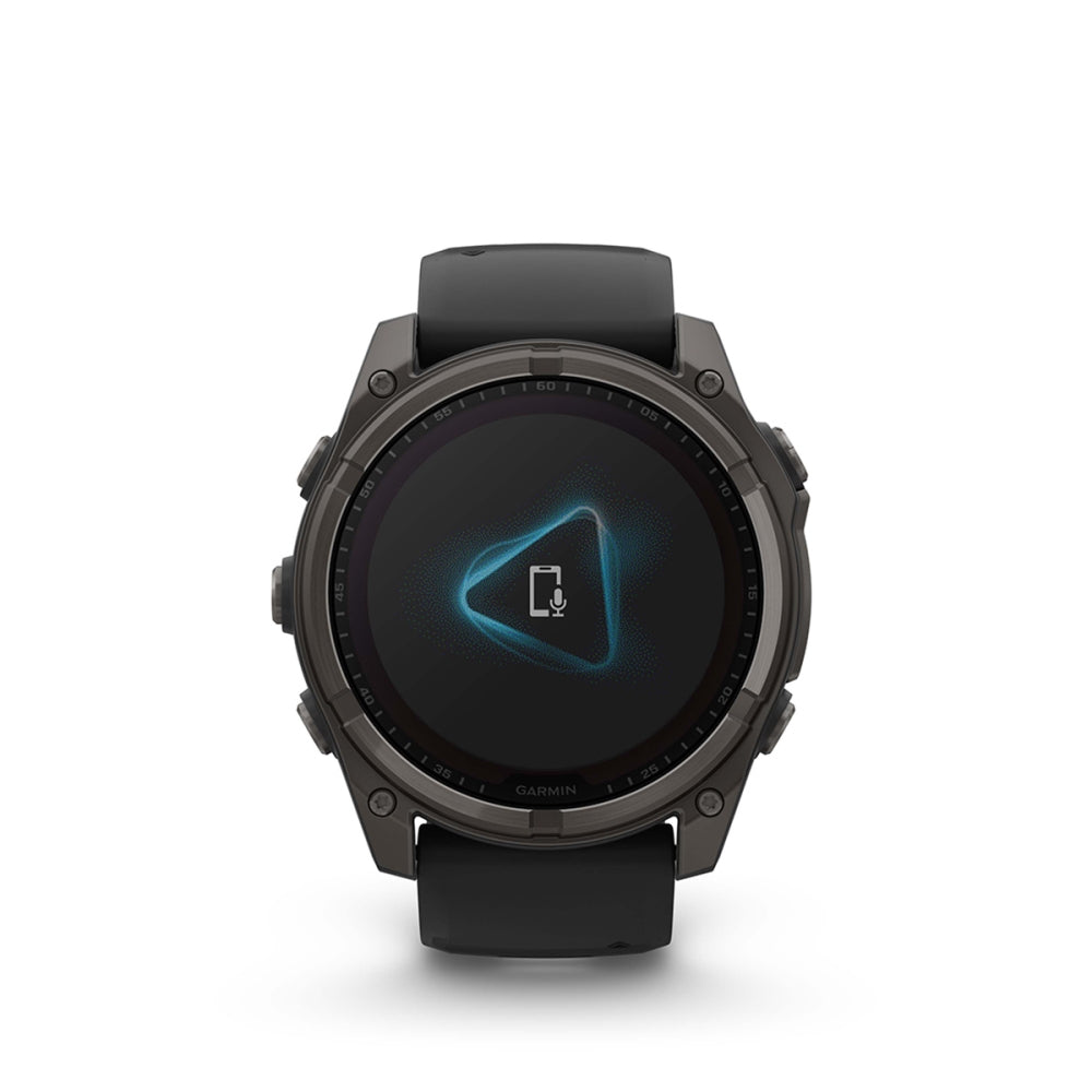 Garmin fenix 8 Solar 51mm Smartwatch | Carbon Gray with Black/Pebble Gray Band