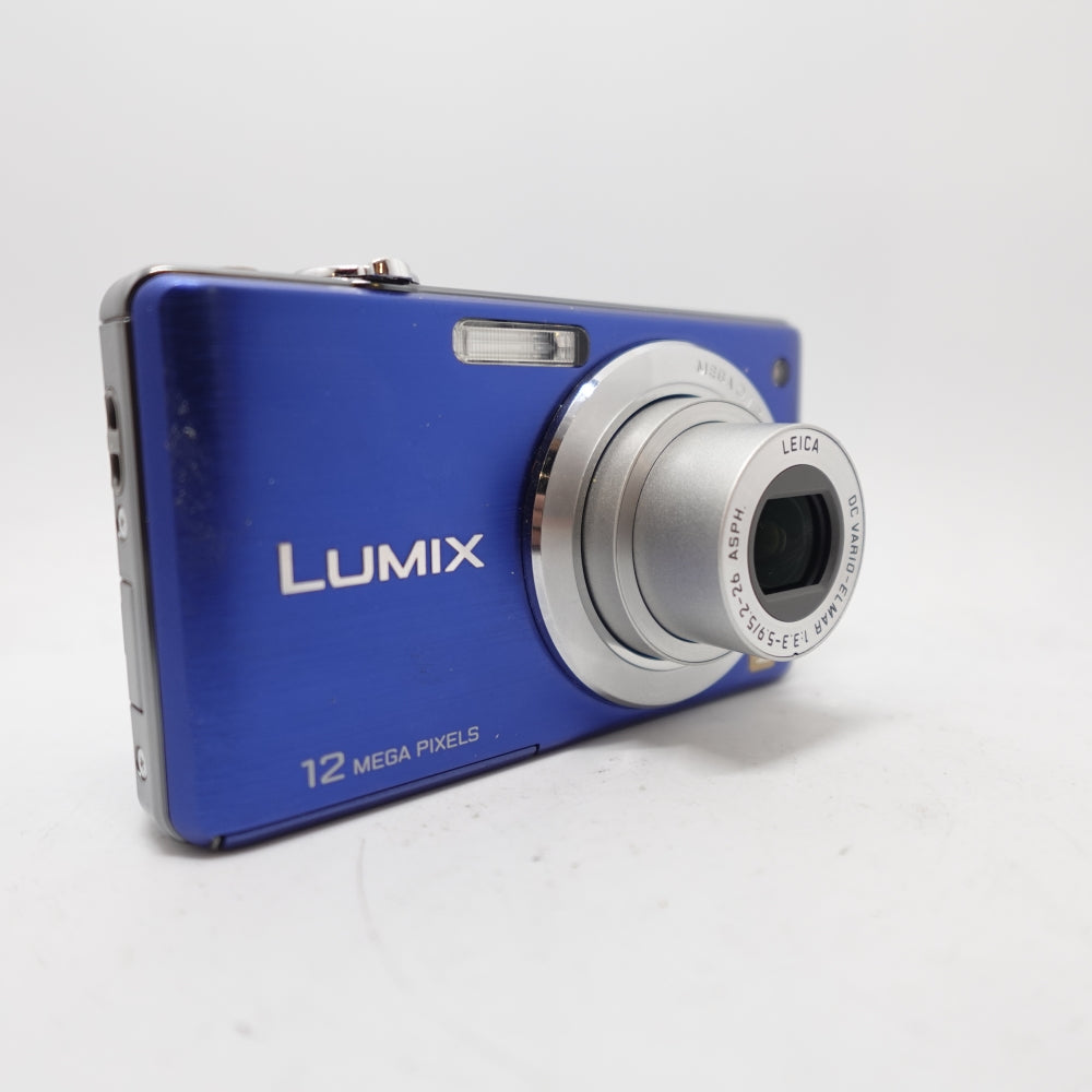 Used Panasonic Lumix DMC-FS15 Digital Point and Shoot Camera | Blue | U9
