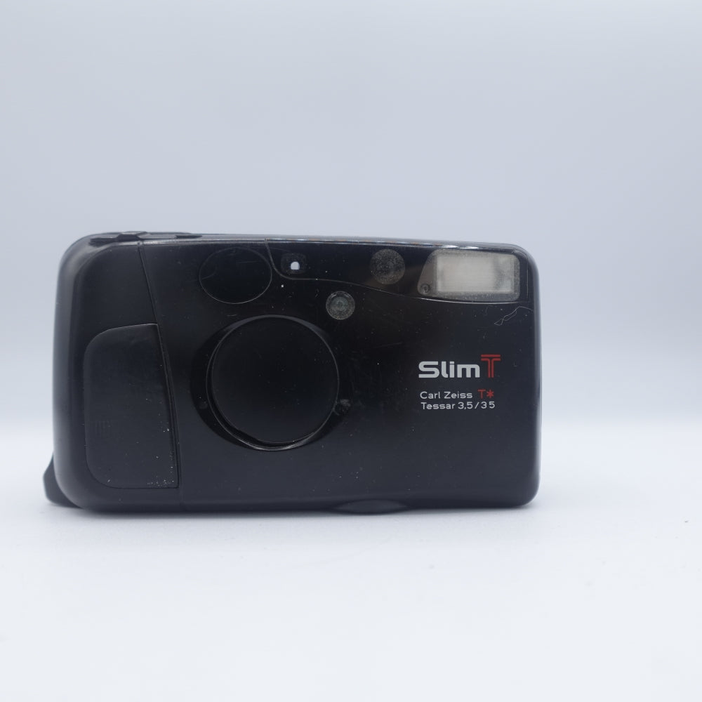Used Kyocera Slim T 35mm Point and Shoot Camera | Black | U9
