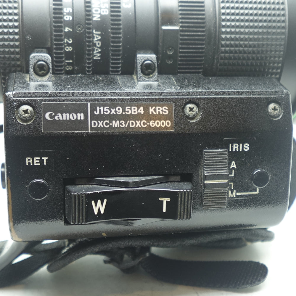 Used Canon TV J15x9.5B4A-KRS B4 Broadcast Zoom Lens 9.5-143mm f/1.8 | U7