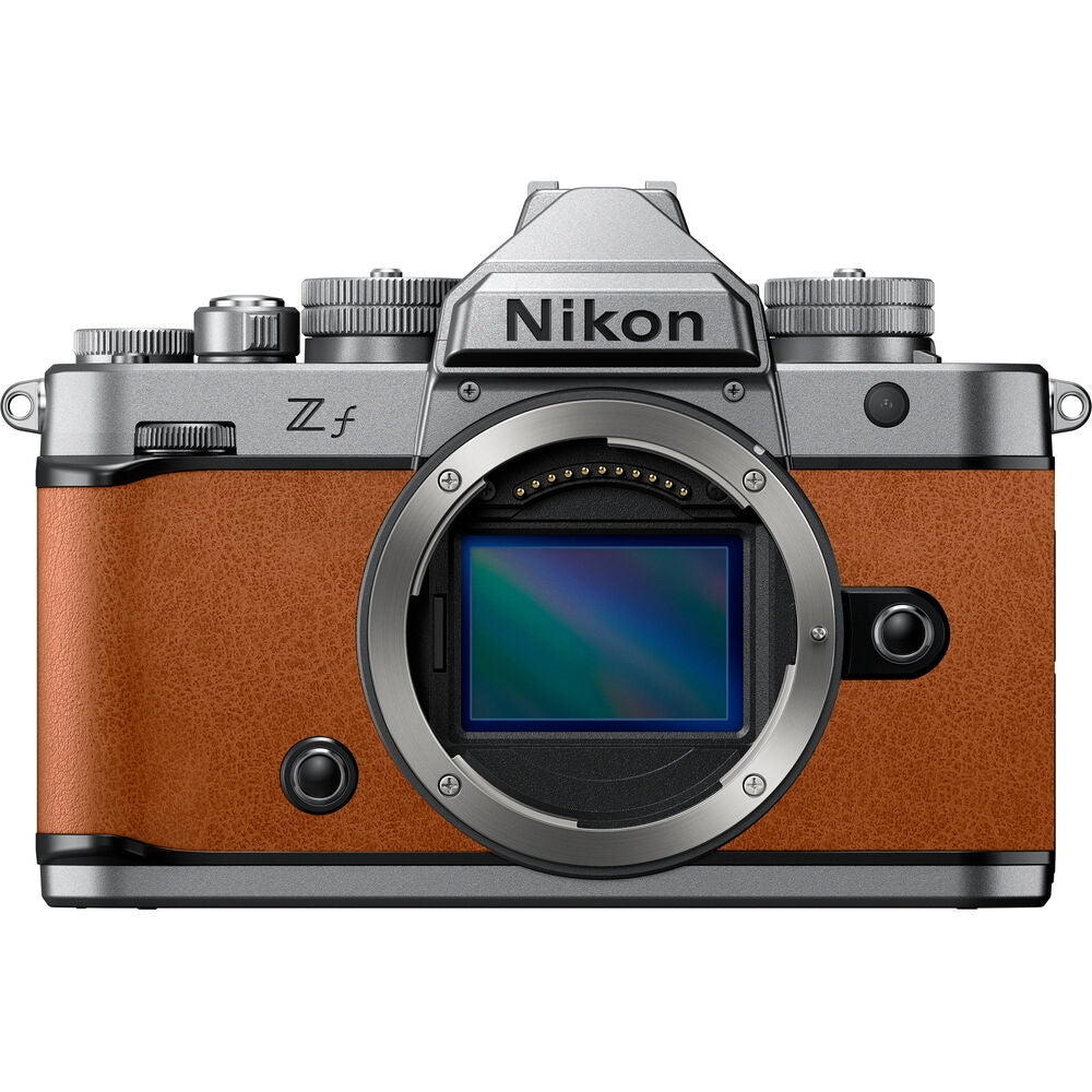 Nikon Zf Mirrorless Camera | Silver & Cognac Brown