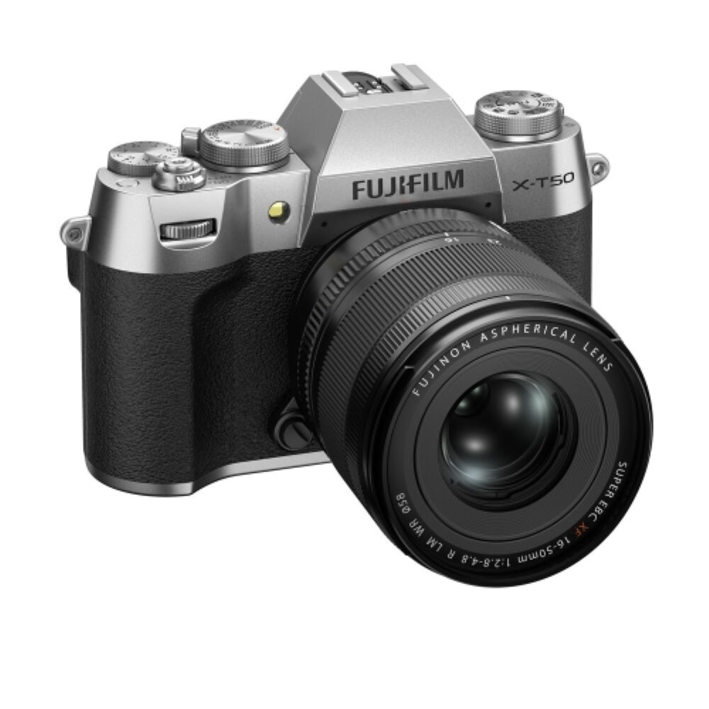 FUJIFILM X-T50 Mirrorless Camera with XF 16-50mm f/2.8-4.8 Lens | Silver