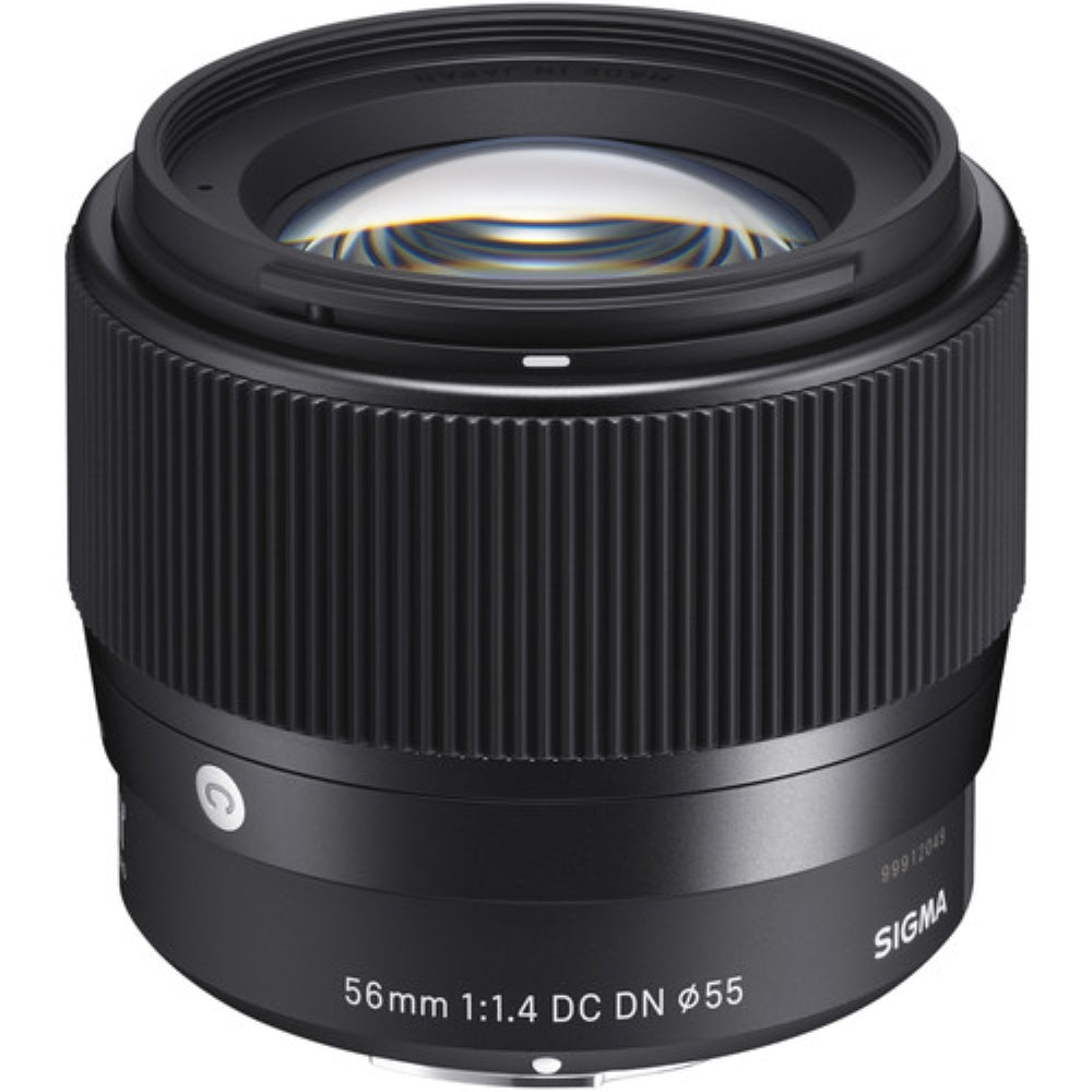 Sigma 56mm f/1.4 Contemporary DC DN Lens Compatible with Sony E Mount (APS-C) Bundle with 55mm Filter + Lens Cap Keeper + Deluxe Cleaning Kit + Cleaning Cloth (5 Items)