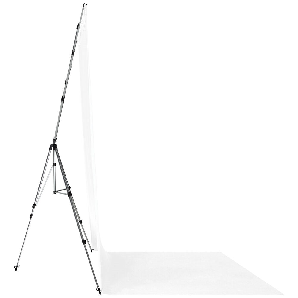 Westcott X-Drop Pro Water-Resistant Backdrop Sweep Kit | High-Key White, 8 x 13'