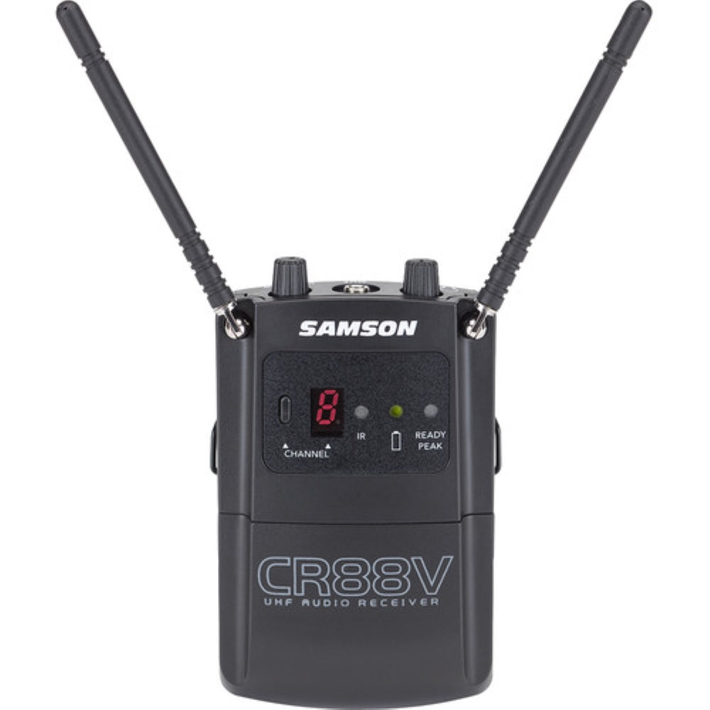 Samson Concert 88 Camera-Mount Wireless Omni Lavalier Microphone System | D: 542 to 566 MHz