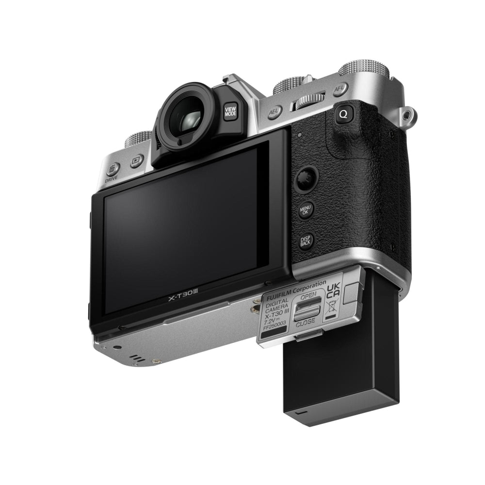 FUJIFILM X-T30 III Mirrorless Digital Camera Silver (Body Only) Bundle with Sigma 23mm f/1.4 DC DN Lens + 64GB Card + UV Filter + Card Reader + Charger + Cleaning Kit + Camera Bag + Cloth (12 Items)