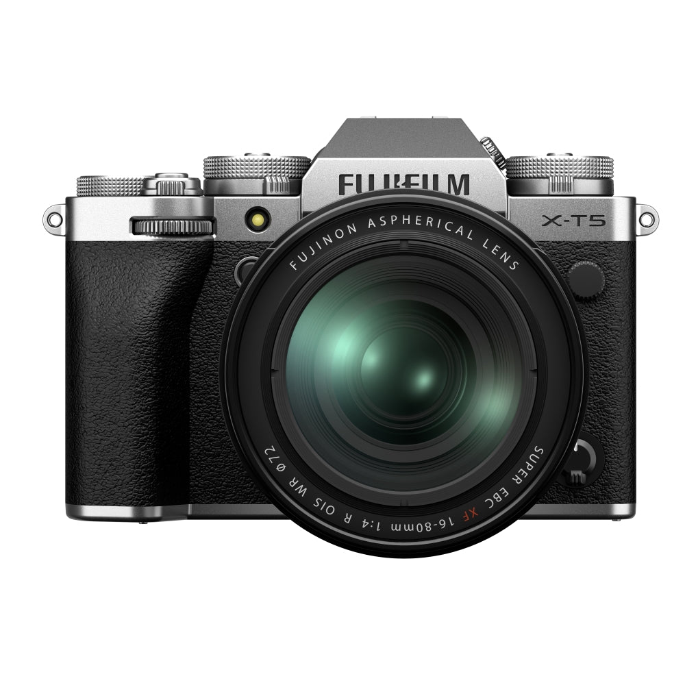 FUJIFILM X-T5 Mirrorless Camera with 16-80mm Lens | Silver