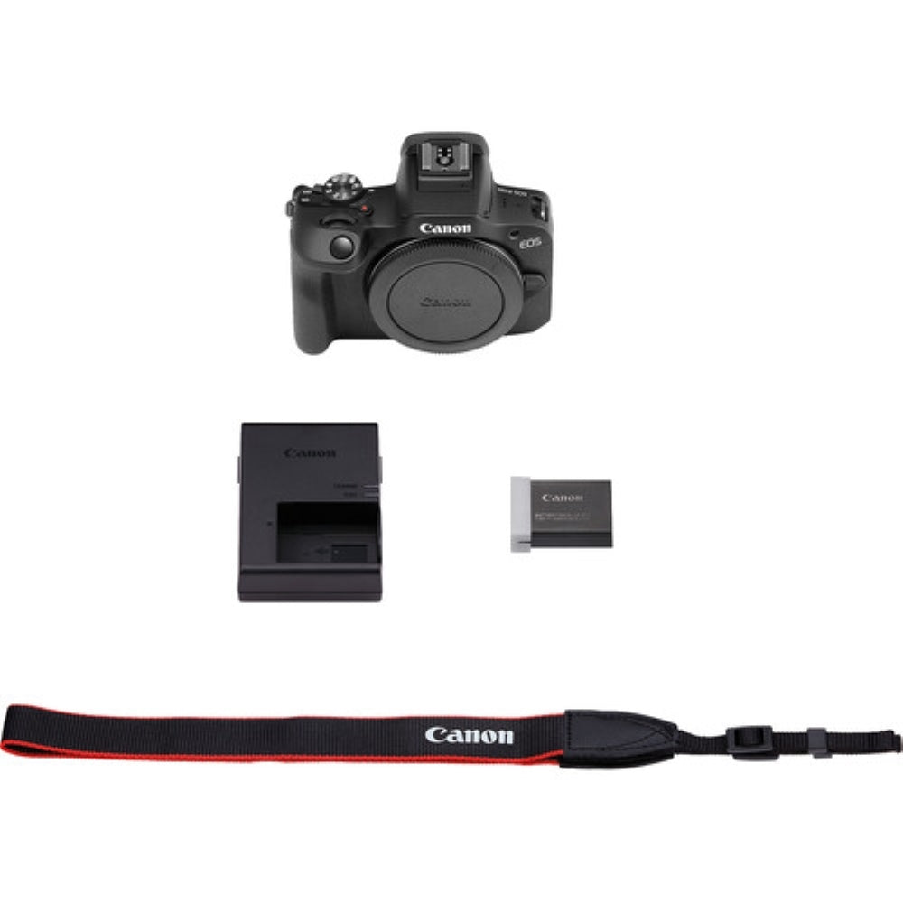 Canon EOS R100 Mirrorless Camera (Body) with Tamron 17-70mm f/2.8 Di III-A VC RXD Lens + 64GB Memory Card + Shoulder Bag (4 Items)