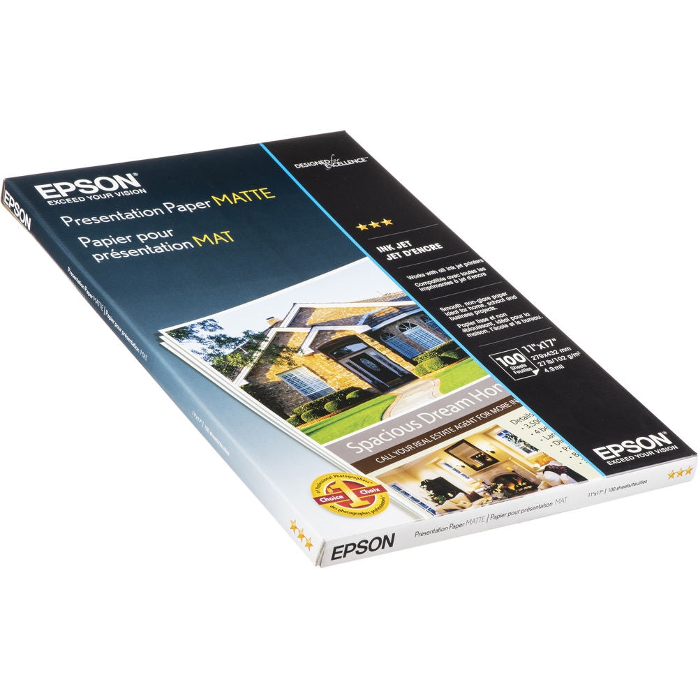 Epson Presentation Paper Matte | 11 x 17", 100 Sheets