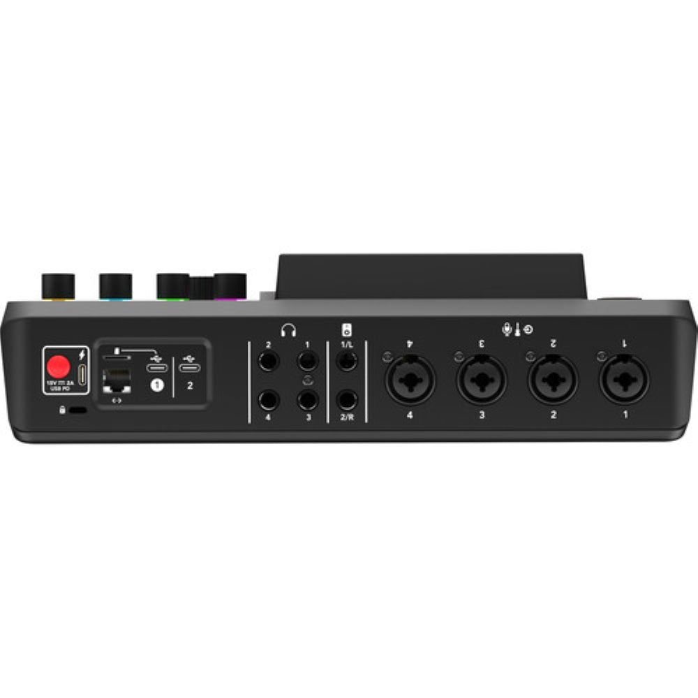Rode RODECaster Pro II Integrated Audio Production Studio Bundled with 4 x Podcast Mic Packs + 128GB Micro-SD Card + Cleaning Cloth (7 Items)  **OPEN BOX**
