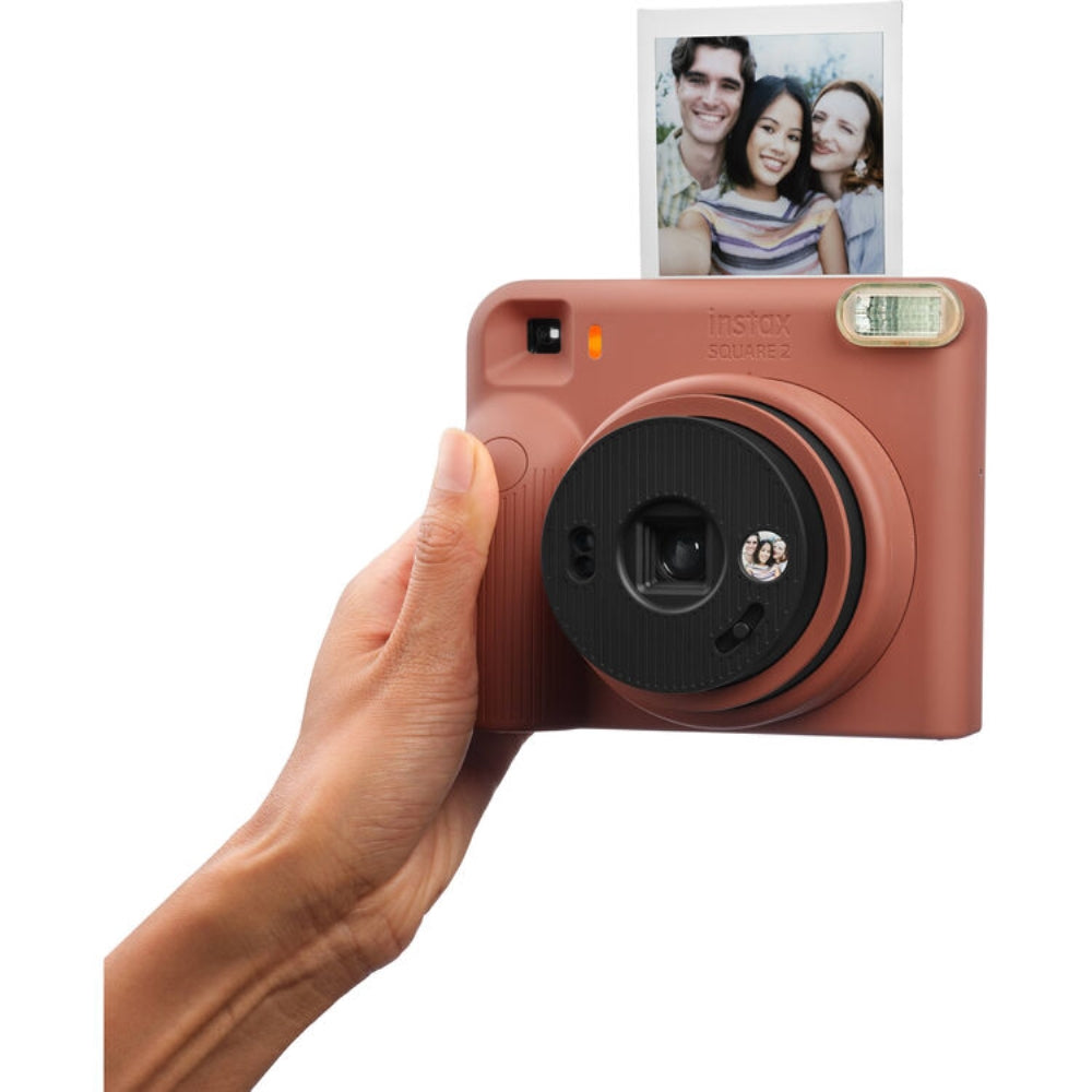 FUJIFILM instax SQUARE 2 Instant Film Camera | Brick Red