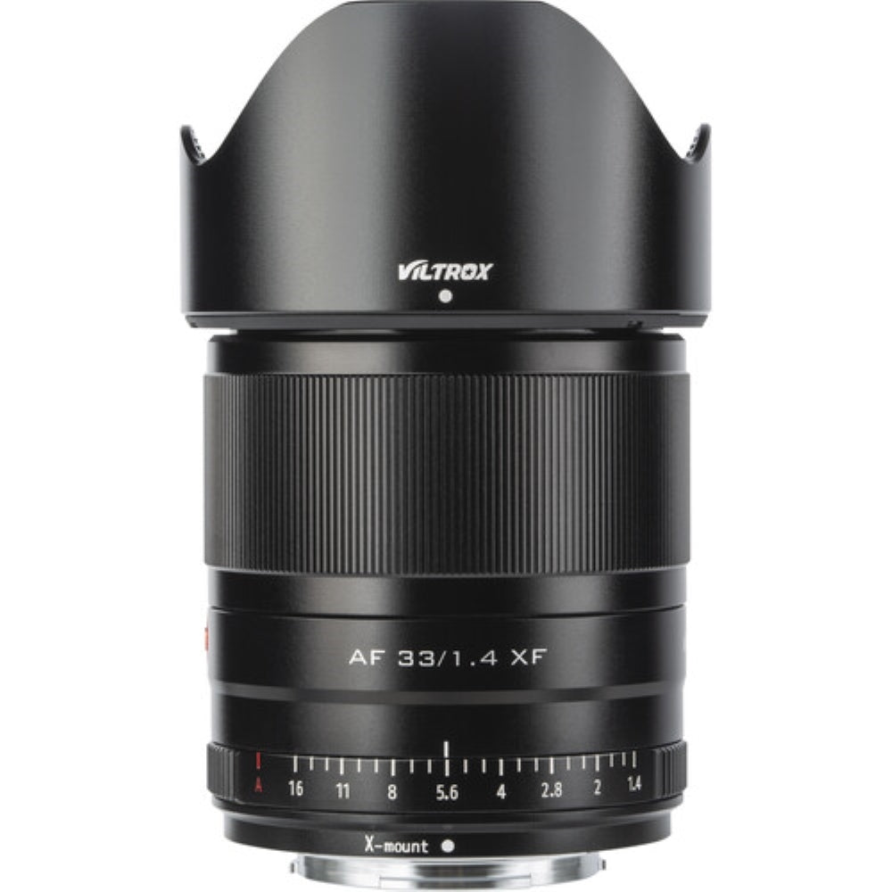 Viltrox AF 33mm f/1.4 XF Lens Compatible with FUJIFILM X (V2, Black) Bundle with UV Filter + Lens Cap Keeper + Cleaning Kit + Cleaning Cloth (5 Items)