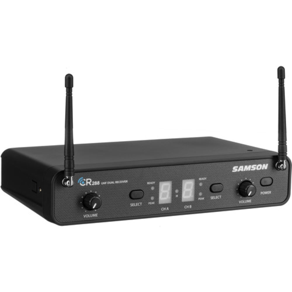 Samson Concert 288 Presentation Dual-Channel Wireless Microphone System with 2 Headset Mics & 2 Lav Mics | H: 470 to 518 MHz