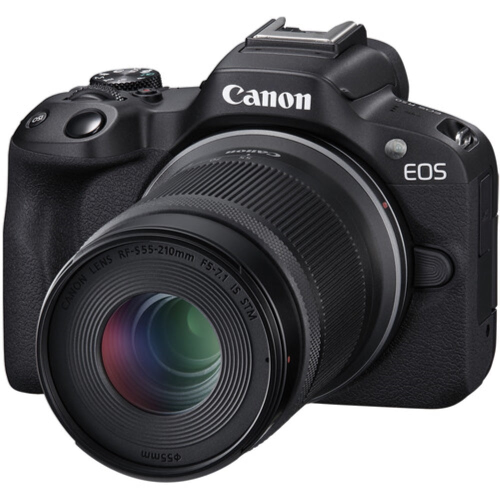 Canon EOS R50 Mirrorless Camera with 18-45mm and 55-210mm Lenses | Black
