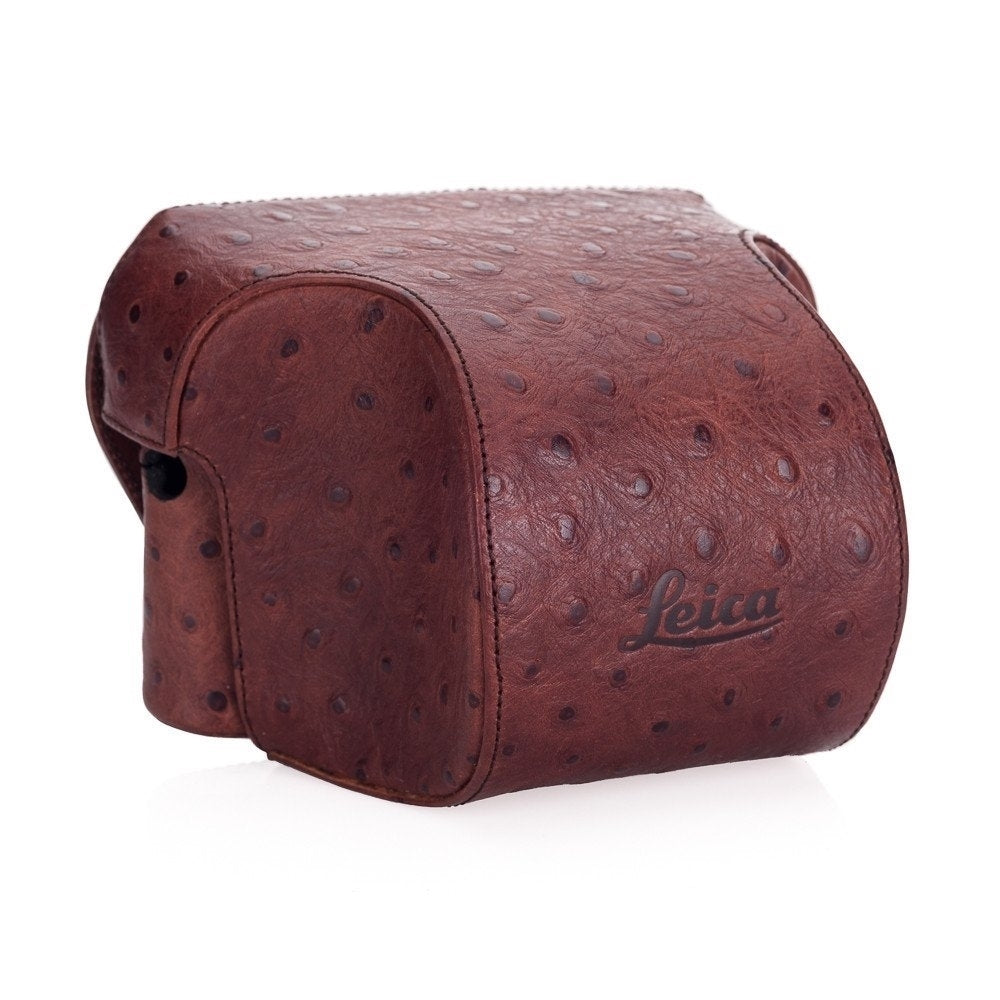 Leica Ever ready case | Ostrich look, Chestnut **OPEN BOX**