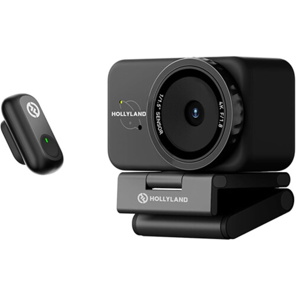 Hollyland Lyra UHD 4K Webcam Streaming Bundle with LARK A1 Wireless Microphone | Black