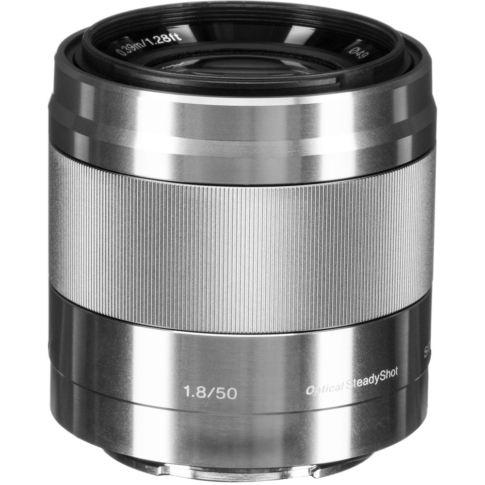 Sony E 50mm f/1.8 OSS Lens | Silver