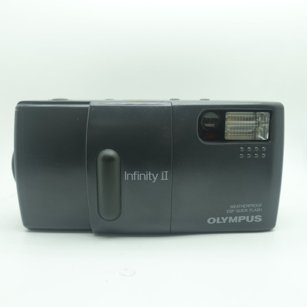 Used Olympus Infinity II Quartz Date 35mm Point and Shoot Camera | Black | U8