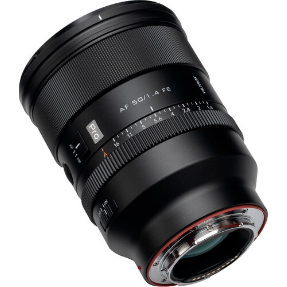 Viltrox AF 50mm f/1.4 FE Lens Compatible with Sony E Mount Bundle with UV Filter + Lens Cap Keeper + Cleaning Kit + Cleaning Cloth (5 Items)