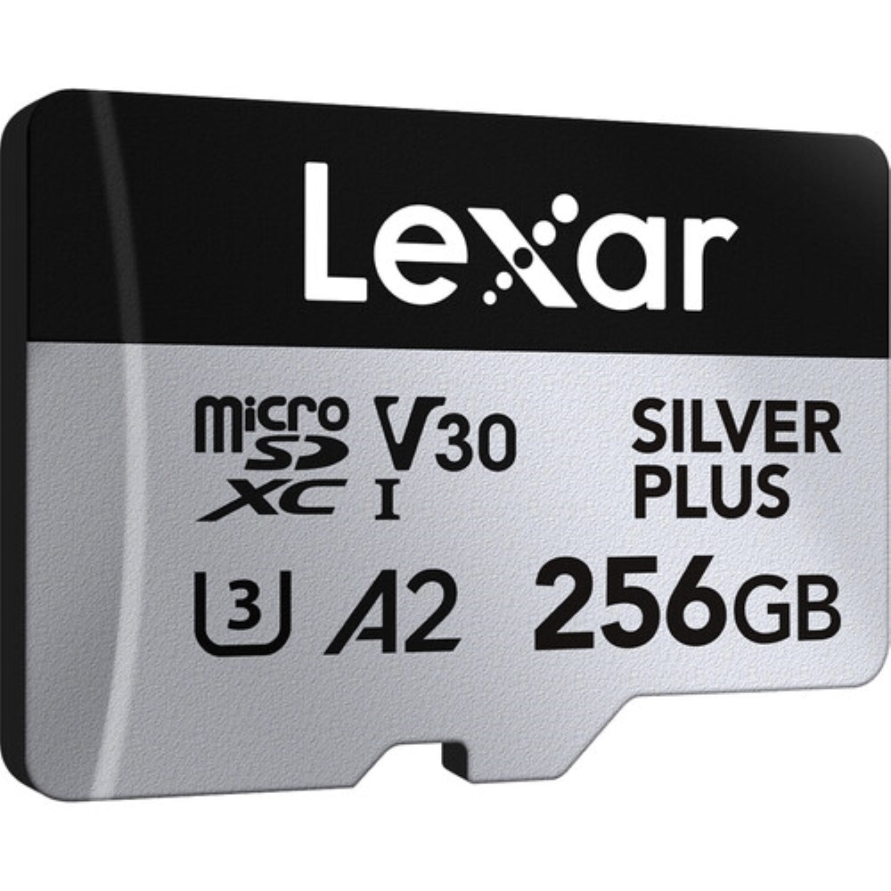 Lexar 256GB Professional SILVER PLUS UHS-I microSDXC Memory Card with SD Adapter