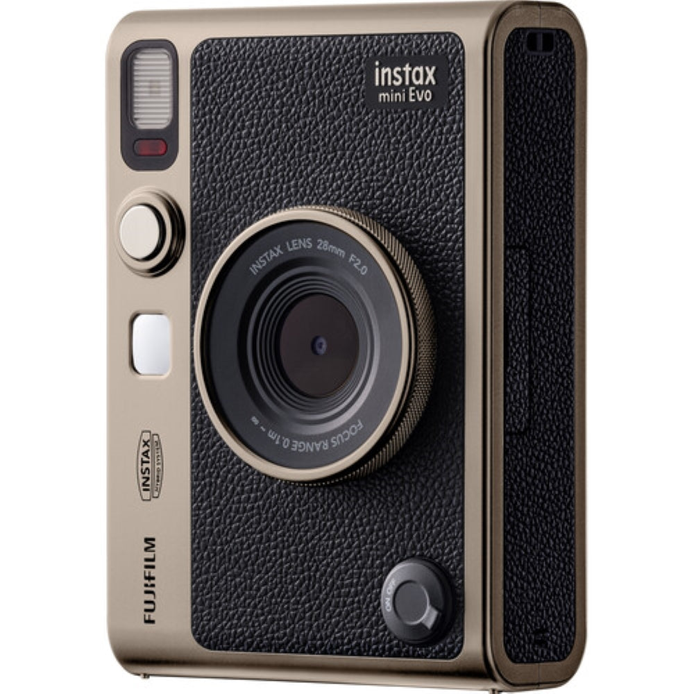 FUJIFILM INSTAX MINI EVO Limited Edition Hybrid Instant Camera | Titanium Gold