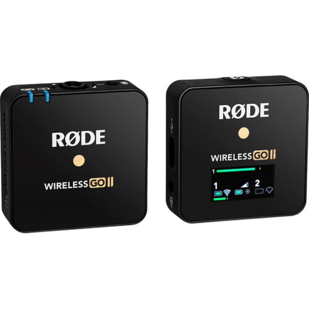 Rode Wireless GO II Single Compact Digital Wireless Microphone System/Recorder | 2.4 GHz, Black -U9