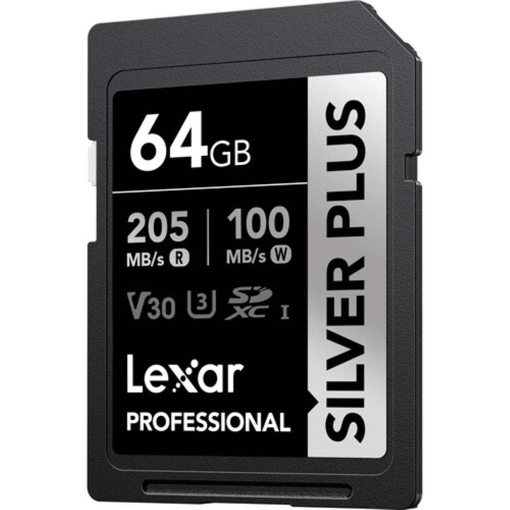 Lexar 64GB Professional SILVER PLUS UHS-I SDXC Memory Card