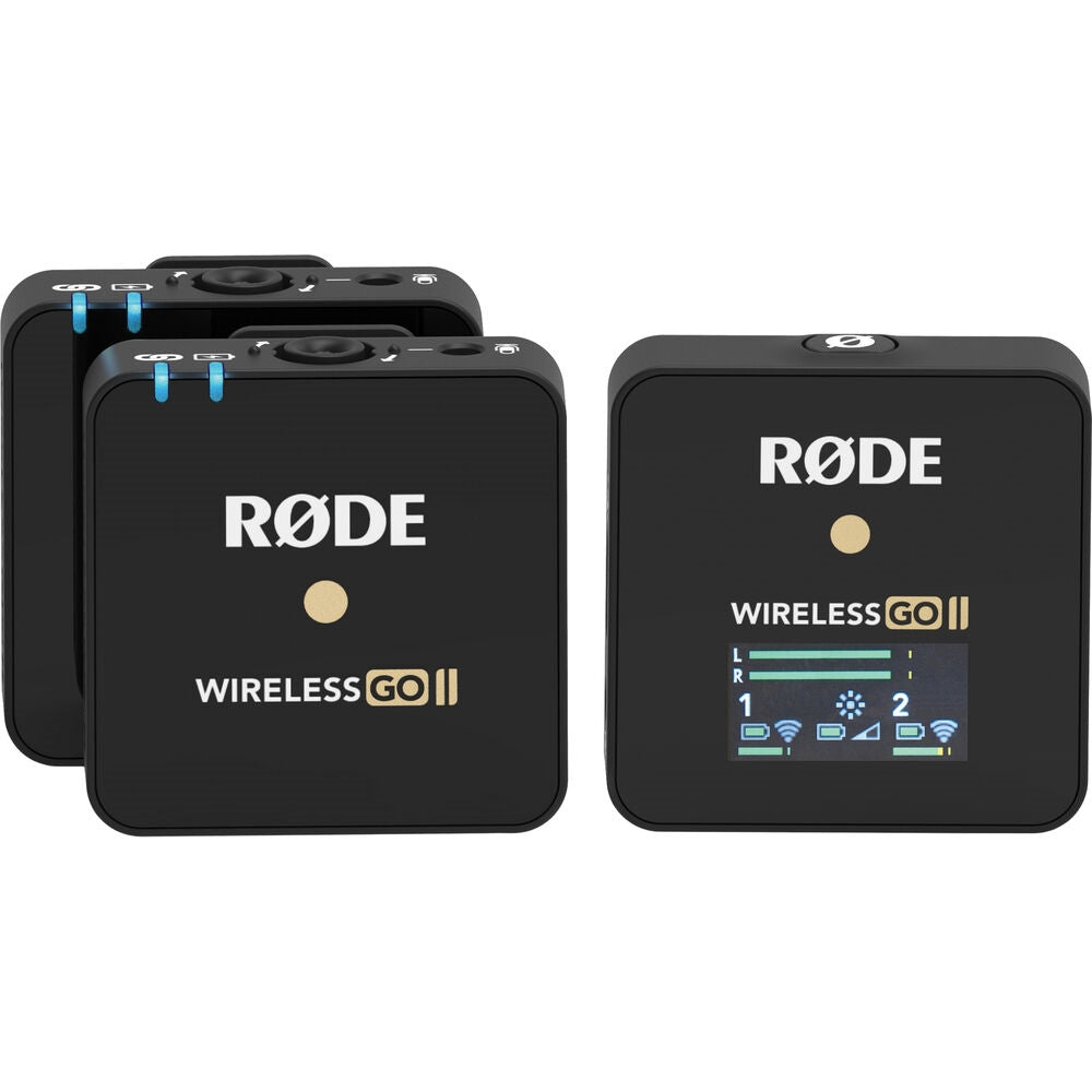 Rode Wireless GO II 2-Person Compact Digital Wireless Microphone System/Recorder | 2.4 GHz, Black