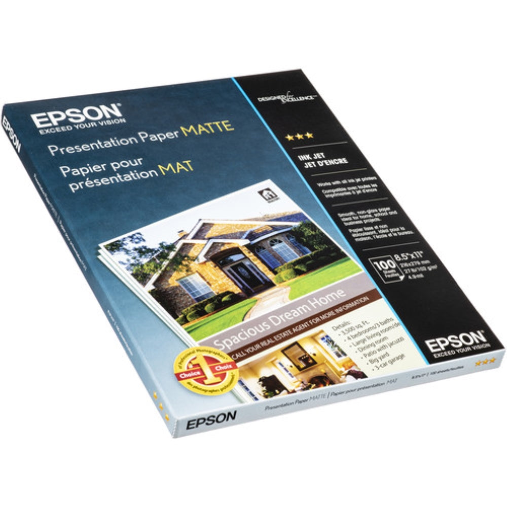 Epson Presentation Paper Matte | 8.5 x 11", 100 Sheets