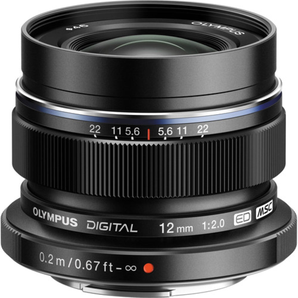 Olympus M.Zuiko Digital ED 12mm f/2 Lens | Black