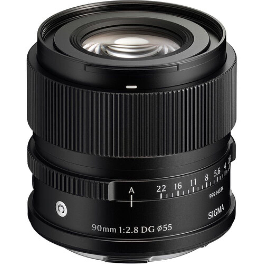 Sigma 90mm f/2.8 DG Contemporary Lens Compatible with L Mount (Full Frame) Bundle with 55mm UV Filter + Lens Cap Keeper + Deluxe Cleaning Kit + Cleaning Cloth (5 Items)