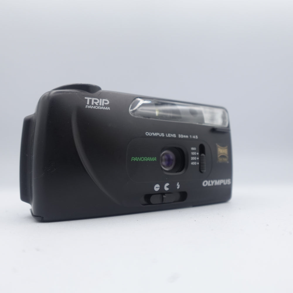 Used Olympus Trip Panorama 35mm Point and Shoot Camera | Black | U9