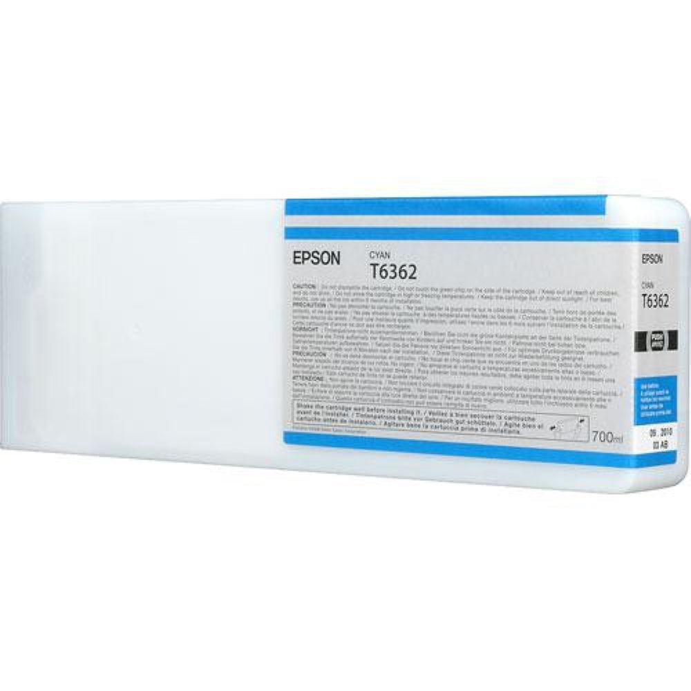 Epson T636200 Cyan UltraChrome HDR Ink Cartridge | 700 mL