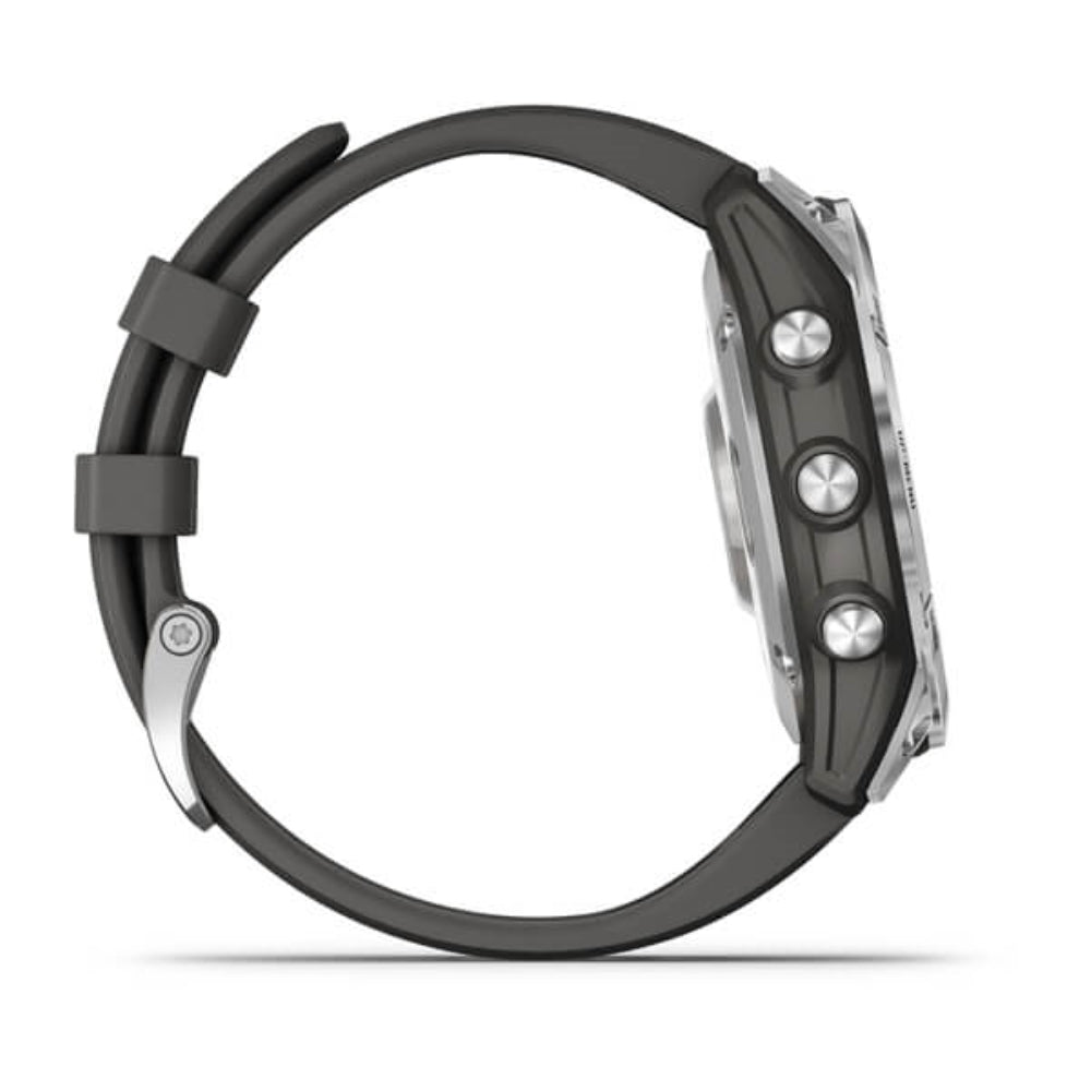 Garmin fenix 7 GPS Watch | Silver with Graphite Band
