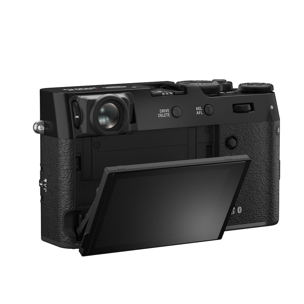FUJIFILM X100VI Digital Camera | Black Bundled with 64GB Memory Card + iT30Pro F TTL Mini Flash + Cleaning Kit - Blower, Lens Pen, Brush & Case + Cloth (5 Items)