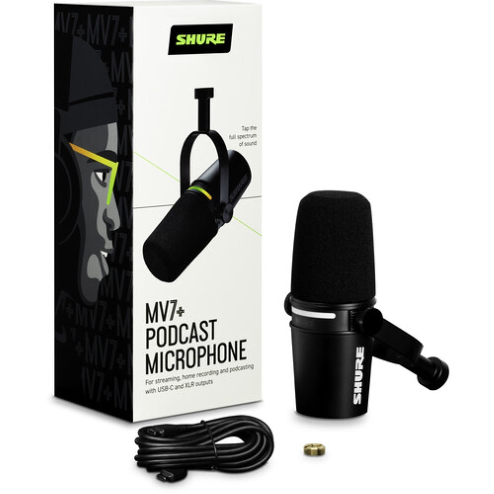 Shure MV7+-K Speech Microphone | Black