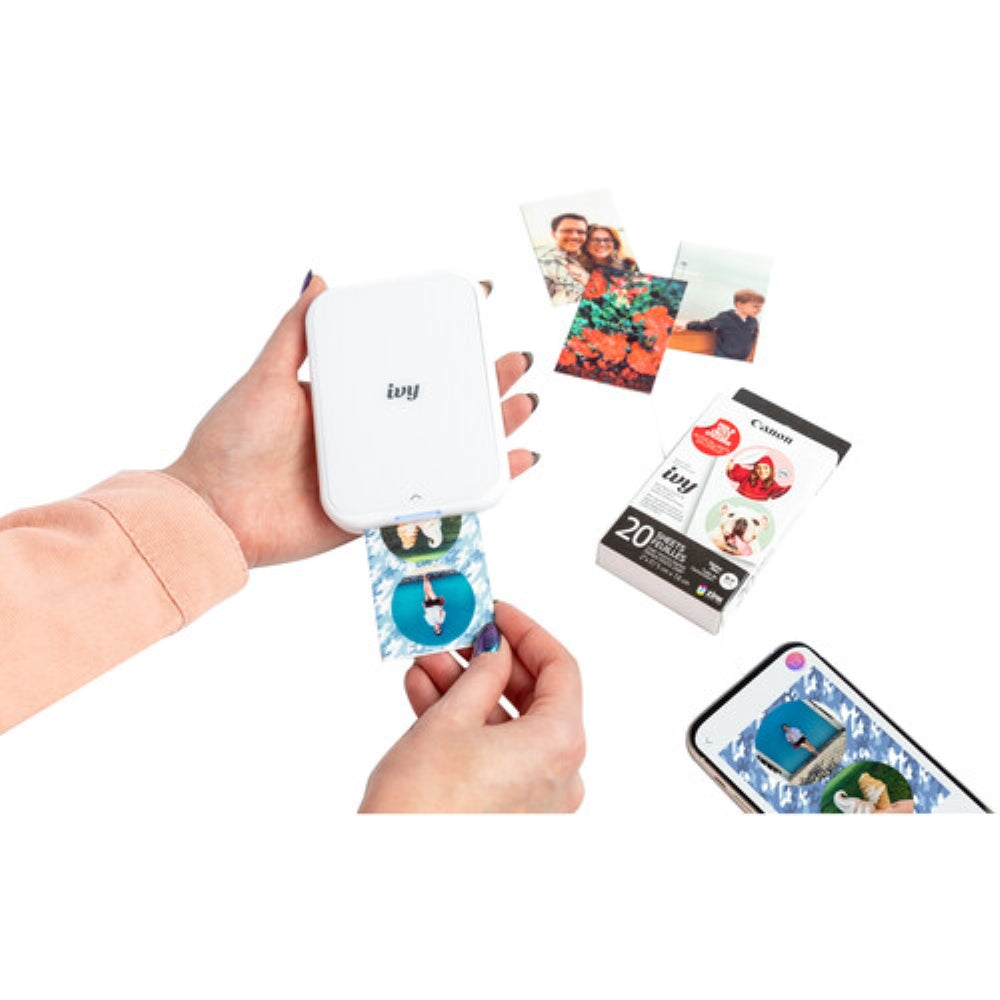 Canon IVY 2 Mini Photo Printer | Pure White