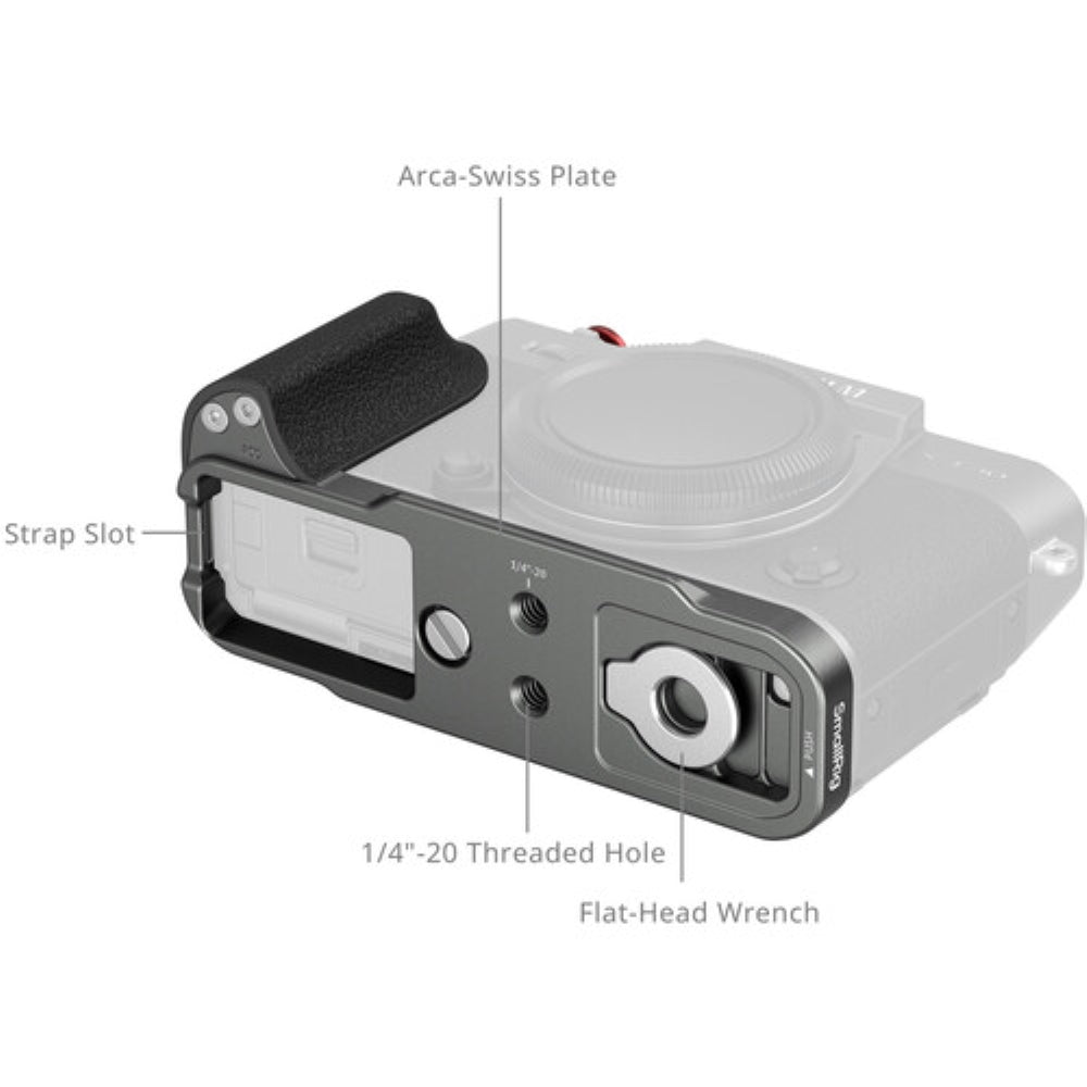 SmallRig L-Shaped Silicone Grip for FUJIFILM X-T30 Series | Charcoal