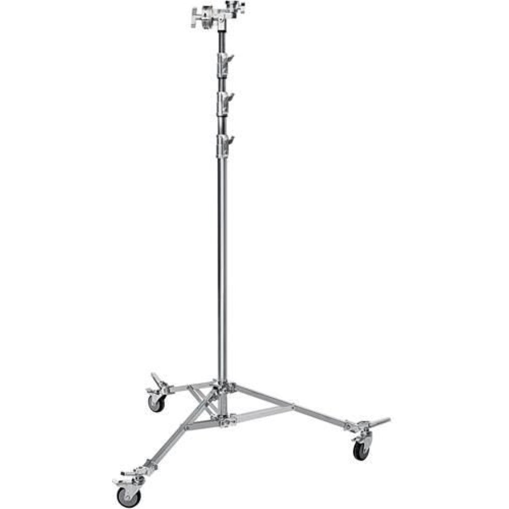 Avenger Overhead Stand 58 with Braked Wheels | Chrome-plated,19'