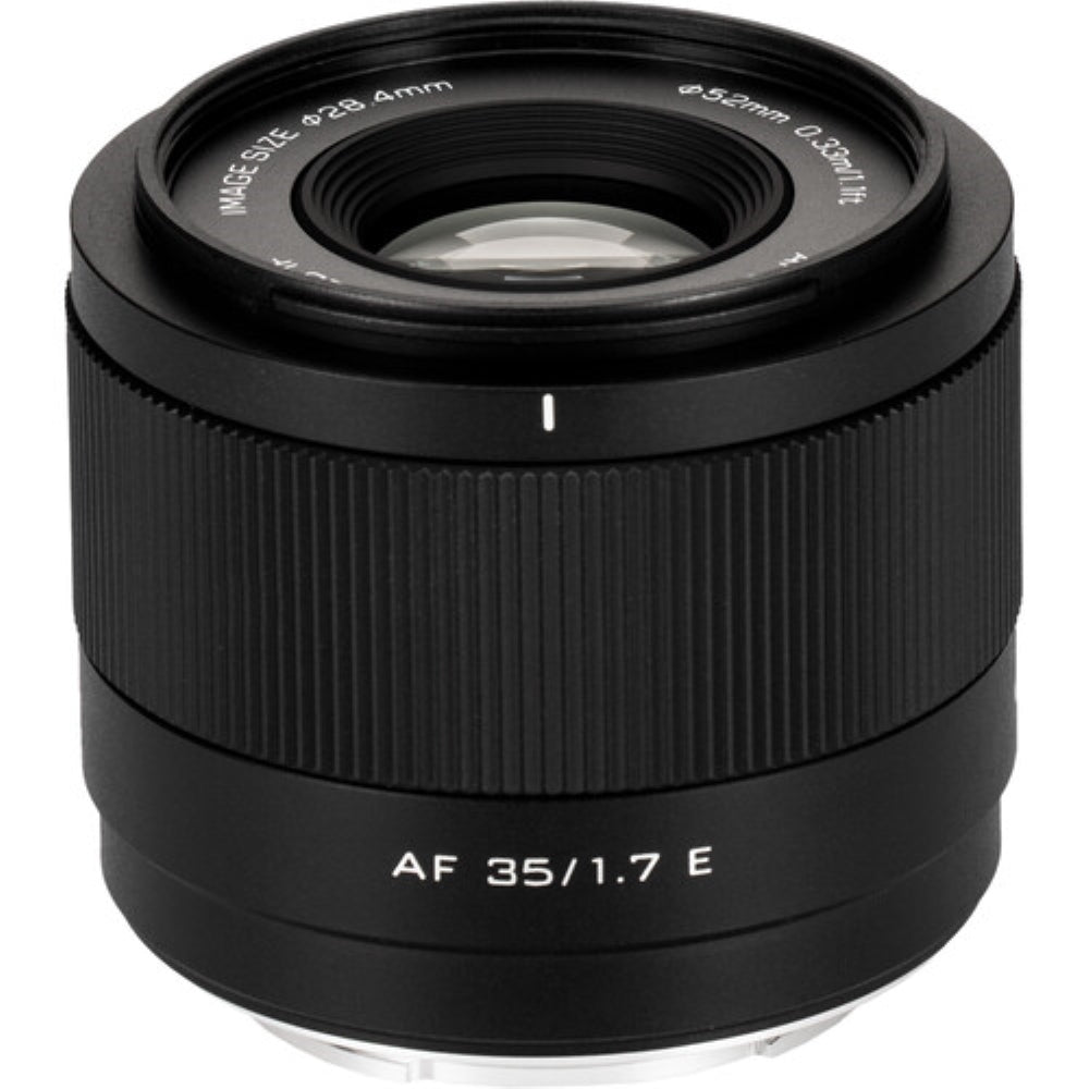 Viltrox AF 35mm f/1.7 E Lens Compatible with Sony E Mount Bundle with UV Filter + Lens Cap Keeper + Cleaning Kit + Cleaning Cloth (5 Items)