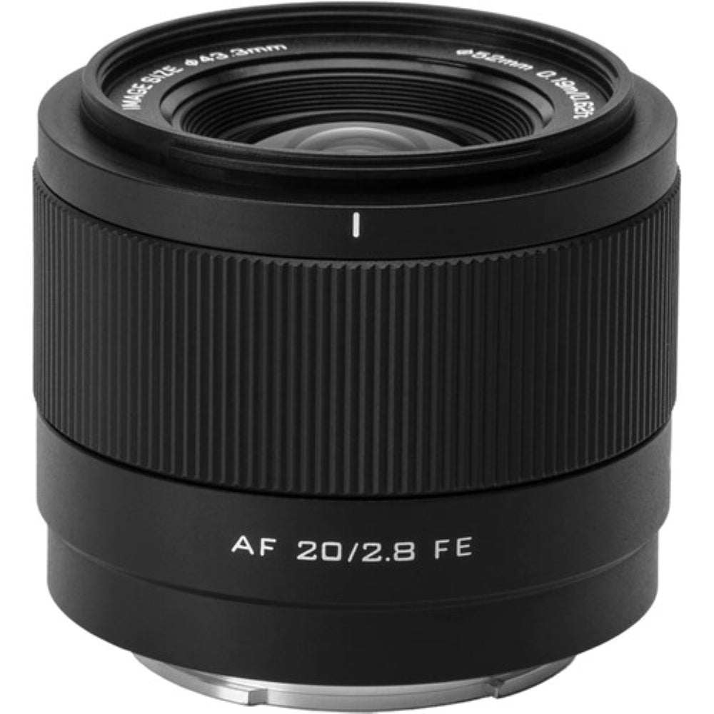 Viltrox AF 20mm f/2.8 Lens Compatible with Sony E Mount Bundle with UV Filter + Lens Cap Keeper + Cleaning Kit + Cleaning Cloth (5 Items)