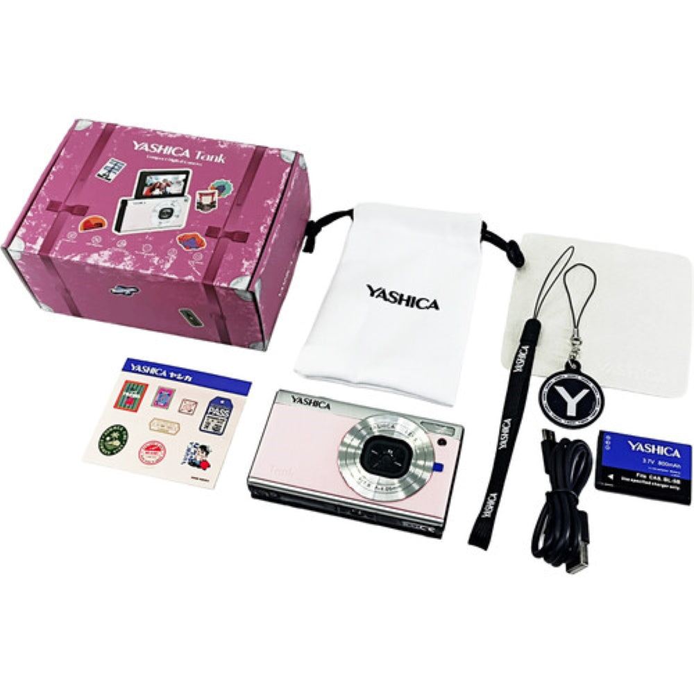 Yashica Tank Compact Digital Camera | Pink Marshmallow