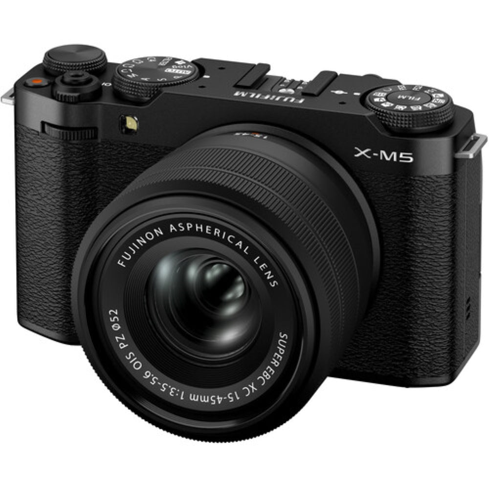 FUJIFILM X-M5 Mirrorless Camera with XC 15-45mm f/3.5-5.6 Lens | Black