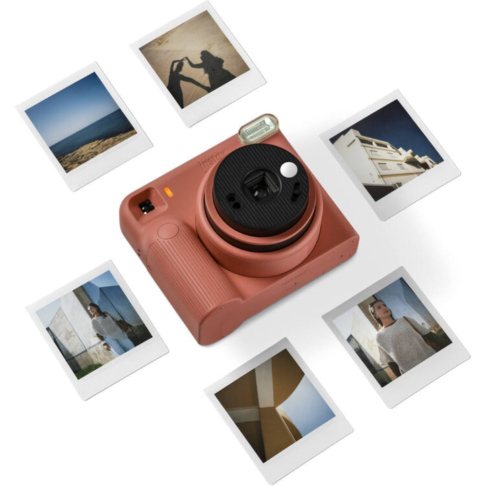 FUJIFILM instax SQUARE 2 Instant Film Camera | Brick Red